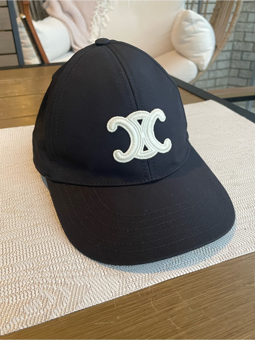 CELINE TRIOMPHE BASEBALL CAP IN COTTON